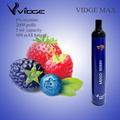 Código de segurança original Vidge Max Vape descartável