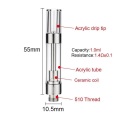 Atomizadores de cartucho de vape dank 510 threadceramic bobil