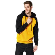 Custom Color-Blocking Men'S Hooded Sweater