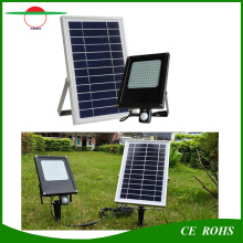 120LED PIR Motion Sensor Flood Light Solar Panel 6V 6W Waterproof Floodlight with 6000mAh Battery