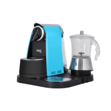 Lavazza Blue Maschine mit Glas Milchaufschäumer