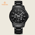 Hot Sale Best Fashion Stainless Steel Band Chronograph Hommes Montres 2016 Alloy Business Wrist Watch 72229