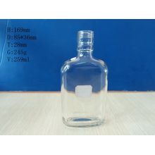 Flat Shape Glass Bottles 260ml