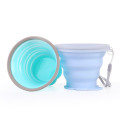 Tasse de voyage pliable réutilisable avec couvercles grande bouche vide 2019 Nouveau produit