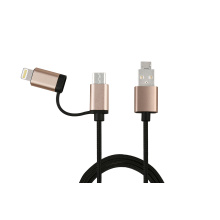Cable 2 en 1 Micro USB a OTG para iPhone y teléfono Android