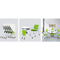 Office Folding Table Chair with cushion Set