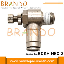 Push-in Pneumatic Air Flow Speed Control Valve Fitting