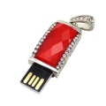 Рубиново-Красный Ювелирные Изделия Ожерелье USB Флэш-Накопитель