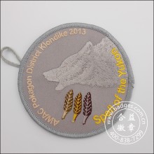 Accesorios de la ropa del remiendo del bordado Ronda Ropa Piezas (GZHY-PATCH-004)