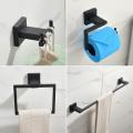 Set de accesorios de baño negro Shamanda Matte