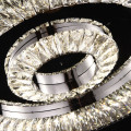 round new K9 crystal chandelier light