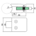 Pinza de vidrio pequeña D para gafas de 6-8mm