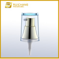 18mm uv coating lotion pump/cosmetic cream pump with small AS overcap