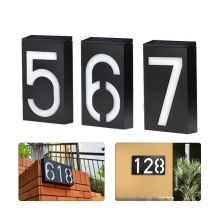 Solar Number Door Plate Outdoor Lighting