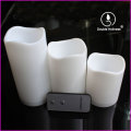 led bulb electric votive waves pillar candles light