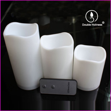 led bulb electric votive waves pillar candles light