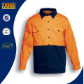 100% Cotton Long Sleeve Hi Vis Twill Safety Work Shirt