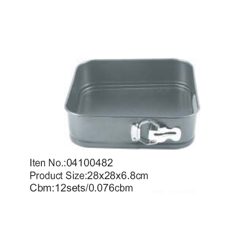 28*28cm square springform cake tin, Square Shape Nonstick Cake Pan