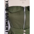 Waterproof 100% Nylon Green Aviator Corset For Women