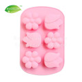 6 Flowers Silicone Bakeware Muffin Pan