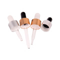 golden silver black white aluminium plastic dropper Cap