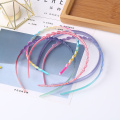 Plastic Hair Bands Shaped And Plain Headbands