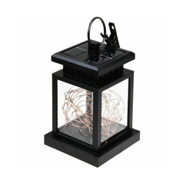 Solar Hanging Lantern Candle Light Outdoor Decoratiion