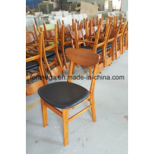 Factory Wholesale Solid Wood Cafe Chair with Soft Pad (FOH-RTC12)