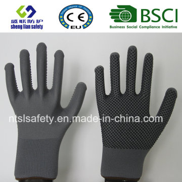 Polyester Shell PVC Dots Safety Work Glove