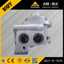 Cabeça de filtro de óleo Komatsu 6217-51-5103 para PC450-8