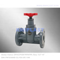 Valve de globe en plastique PVC FF JIS 10K