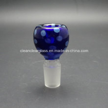 Creative Blue Glass Water Pipe Accessories Glass Bowl Wholesale