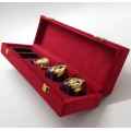 Red Velvet MDF Gift Packing Box For Saffron