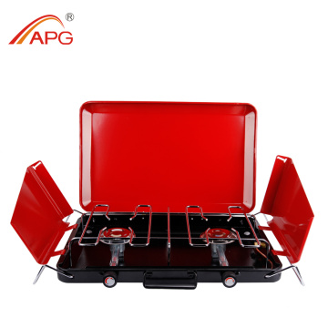 Two Burner Outdoor Gas Barbecue Grill Machine