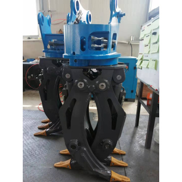 Hydraulic grab/wood grab equipment for excavators