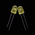 LED gelb diffus 5 mm ovales Durchloch-LED