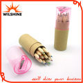 3.5′ Wooden Color Pencil with Sharpener for Stationery Set (MP002)