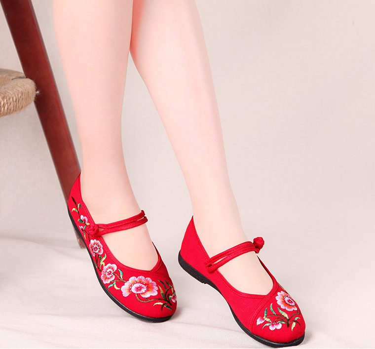 hand embroidered women's shoes