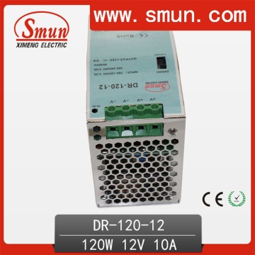 120W12V10A Salida única Dinrail fuente de alimentación de conmutación