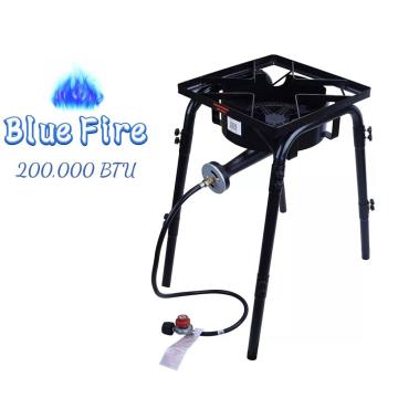 Outdoor Camping Burner Stove With Adjustable Legs
