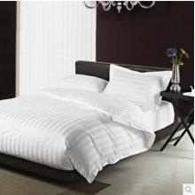 Canasin clássico 3cm listra Hotel roupa de cama 100% algodão branco