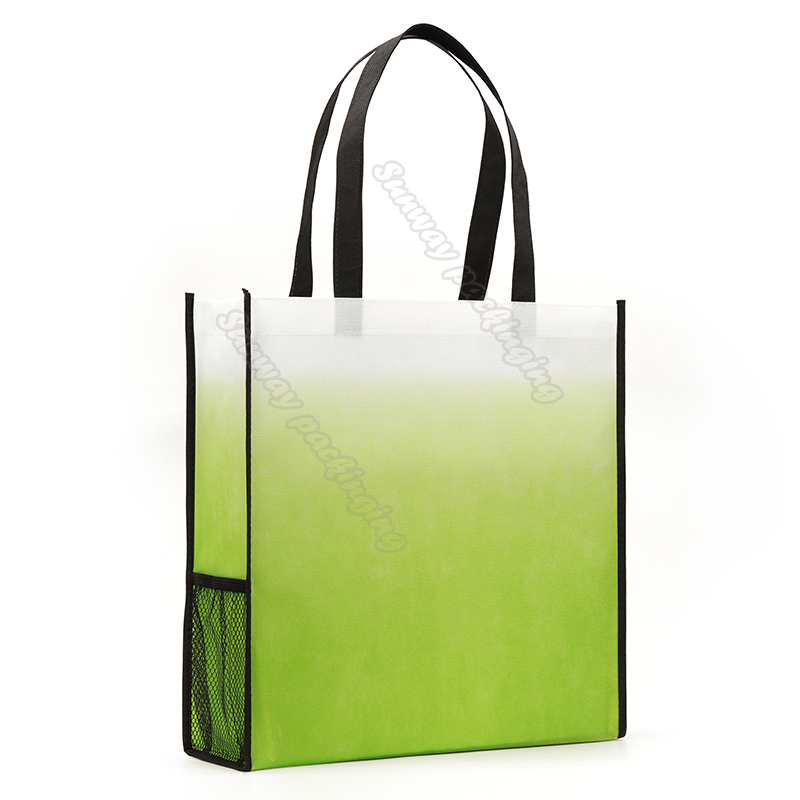 Green Gradient Non Woven Carry Bags