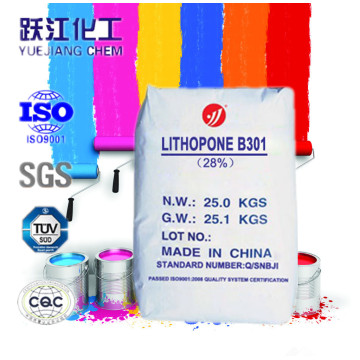 Pigment blanc Lithopone B301 pour revêtement (Zns 28% Min)