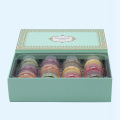 Rigid Carton Boxes 12 Macarons Custom Logo