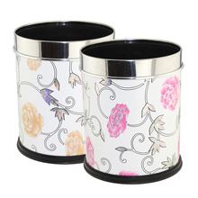 Estofada de moda coberta Open Top Waste Bin