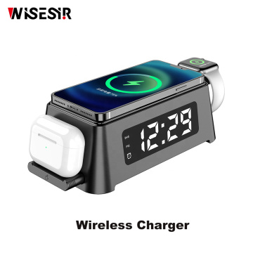 Alarm Clock with 3 in 1 wireless charger