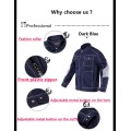 Men Outdoor Workwear Multi-Pockets Work Jacket Construction Mechanic Craftsman Builder Workwear