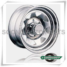 Spoke-Non Beadlock Wheels GS-404 Steel Wheel from 15" to 17" with different PCD, Offset and Vent hole