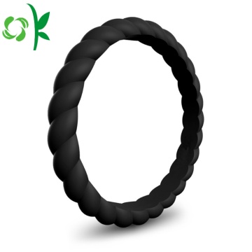 Bague de mariage en caoutchouc de silicone de forme personnalisée