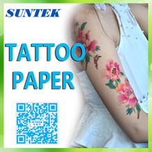 Laser/Jato de tinta temporária água Slide tatuagem transferência tatuagem decalque de papel